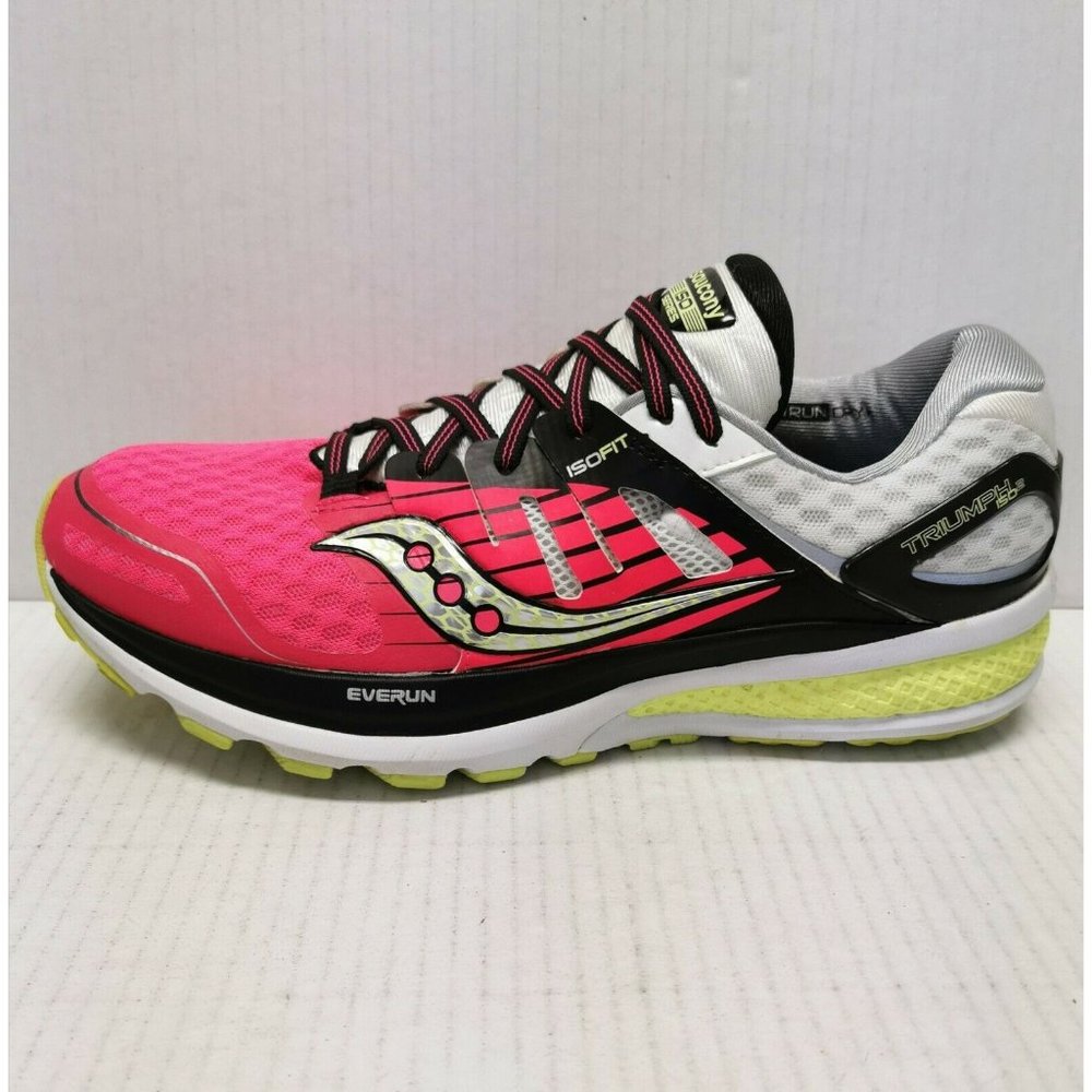 Saucony Triumph ISO 2 Women's Running Shoes Pink/ Grey Size 10.5 (M) S10290-3